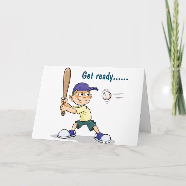 Carte GET READY FOR FUN HAPPY **8th* (Devant)