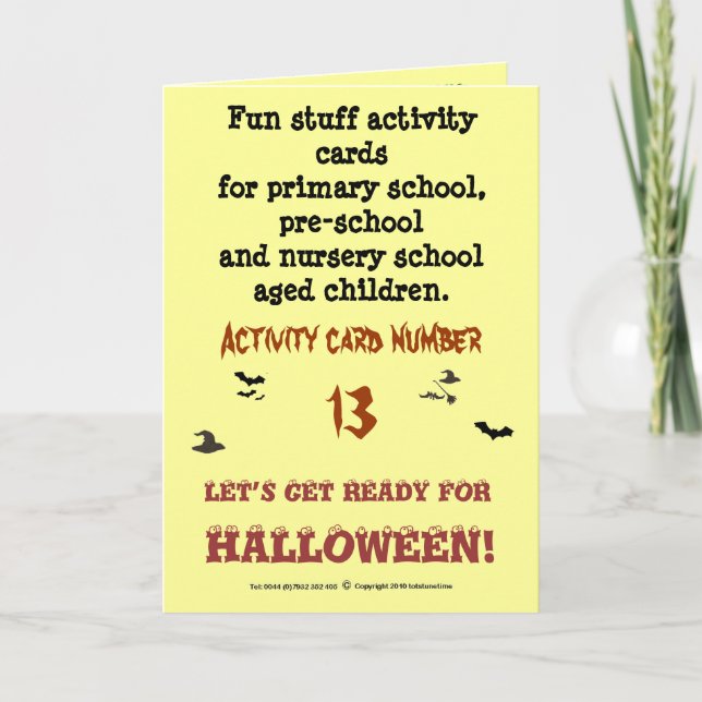 Carte Get ready for Halloween (Devant)