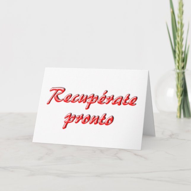 Carte Get Well (Devant)