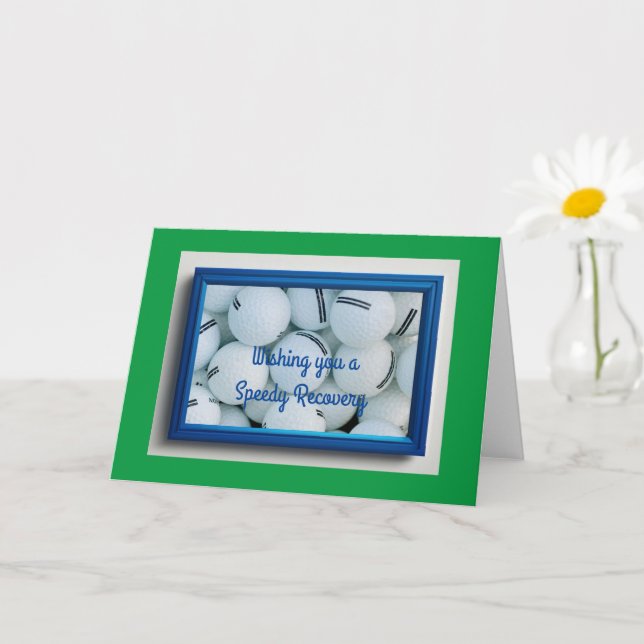 Carte Get Well Card, 5" x 7" Pliée Get Well Card (Petite plante)