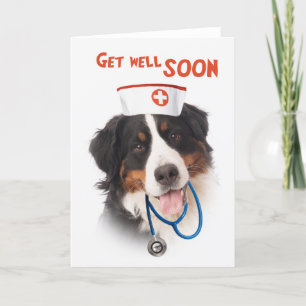Carte Get well card with dog with