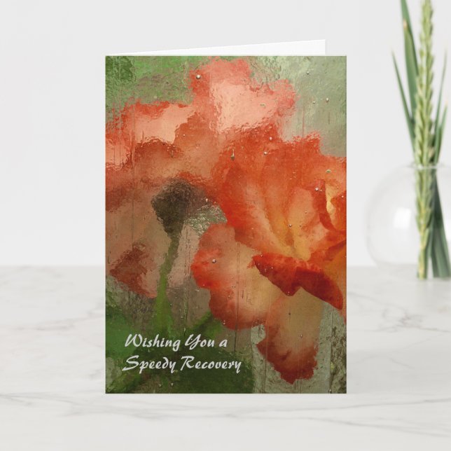 Carte Get Well Card with Roses (Devant)