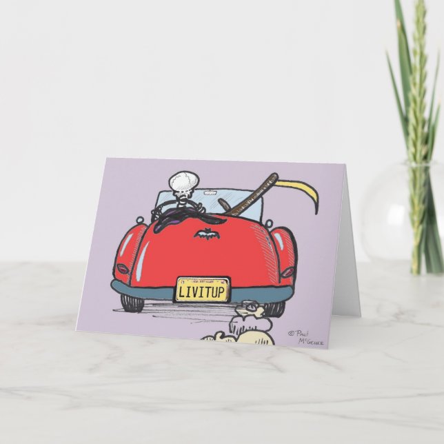 Carte Get-Well de Green Weenii "La mort prend des  (Devant)