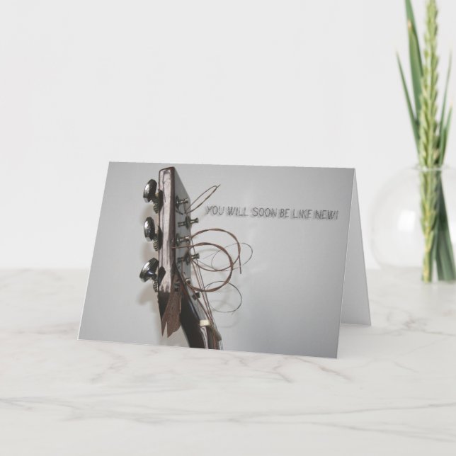 Carte Get Well Vous serez bientôt comme un nouveau Salut (Devant)