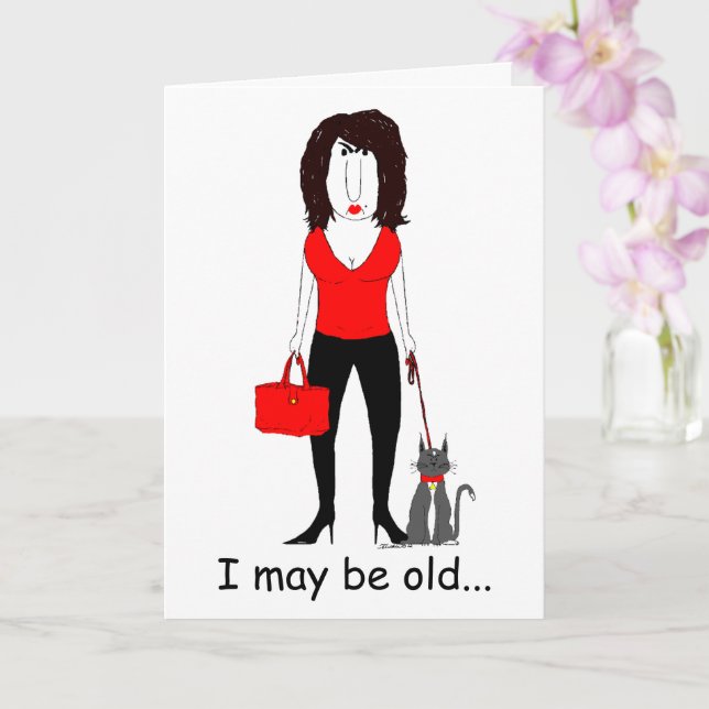 Carte Getting Old Birthday Card for Women (Orchidée)