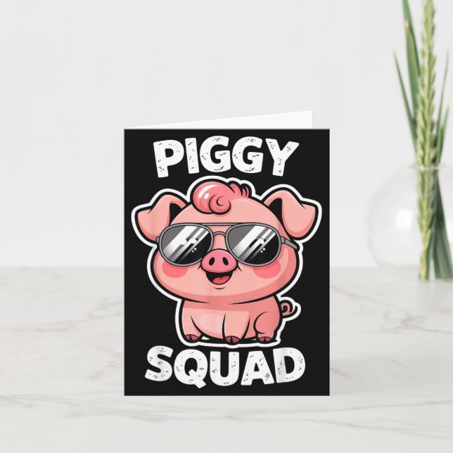 Carte Ggy Squad G Wearing Sungles As Animal Funny Farmer (Devant)