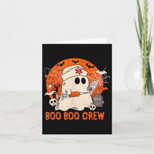 Carte Ghost Boo Boo Crew Infirmière d'Halloween G