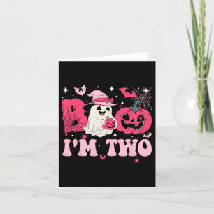 Carte Ghost Boo Je suis deux enfants de 2e anniversaire