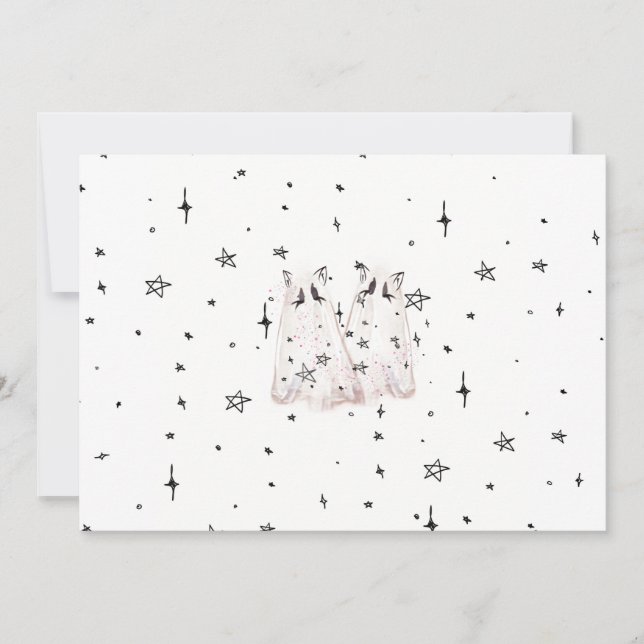 Carte Ghost Chat éffrayante "Punk Stars" (Devant)