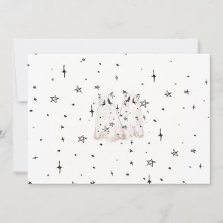 Carte Ghost Chat éffrayante "Punk Stars"