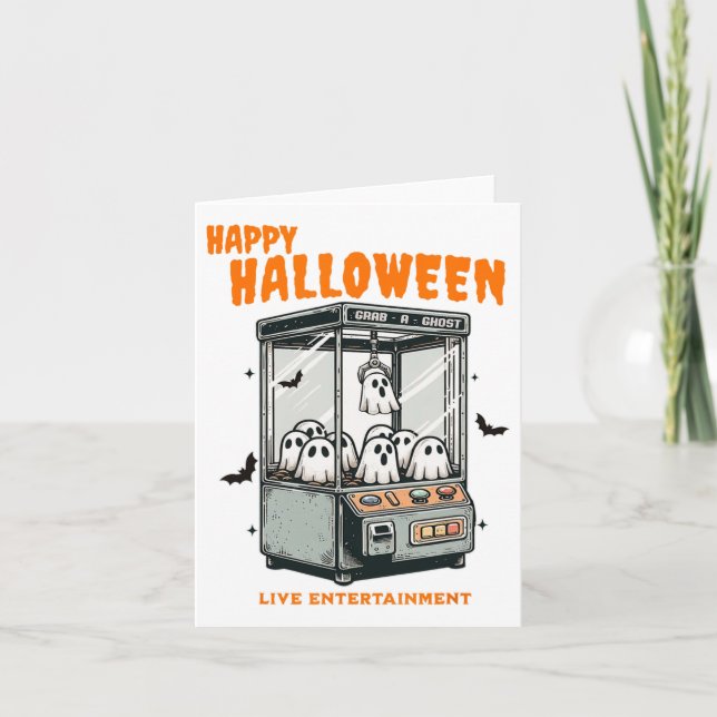 Carte Ghost Claw Jeu Halloween heureux (Devant)
