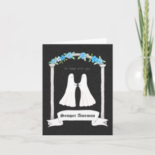 Carte Ghost Couple Valentine Mariage Anniversaire