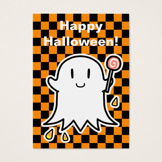 Carte Ghost Halloween (modifier votre message) (Devant)