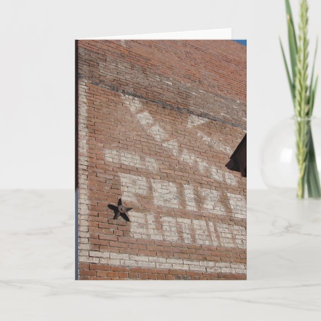 Carte Ghost Sign in Brighton, Iowa (Devant)