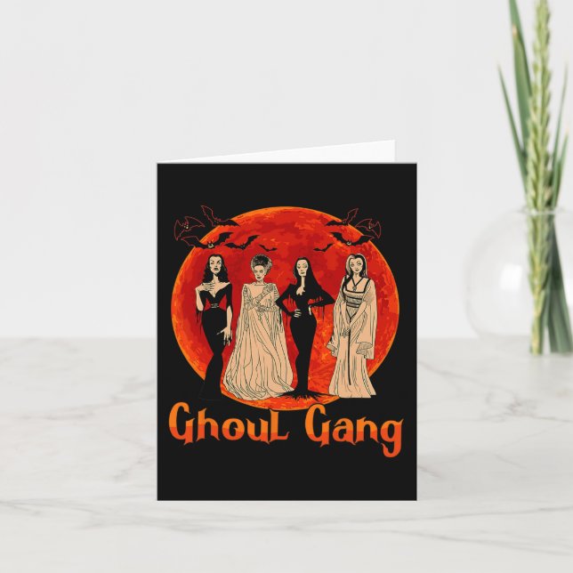 Carte Ghoul Gang Horreur Goth Queens Halloween Mariée Am (Devant)