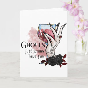 Carte Ghouls veut juste s'amuser Halloween