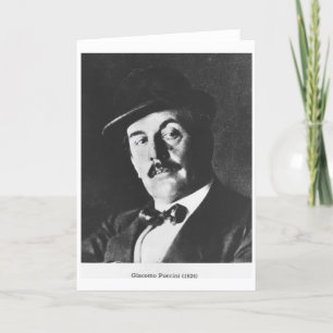 Carte Giacomo Puccini (1858-1924) 1924 (photolitho) (b/w