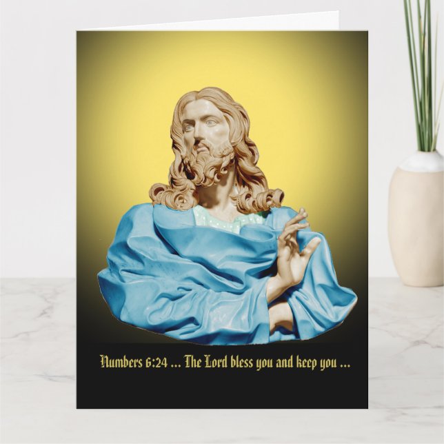 Carte Gian Lorenzo Bernini Bust of Christ 1679 (Devant)