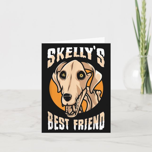 Carte Giant Skelly Dog Halloween (Devant)