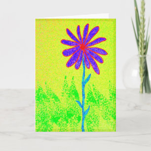 Carte Gibier Flower greeting card