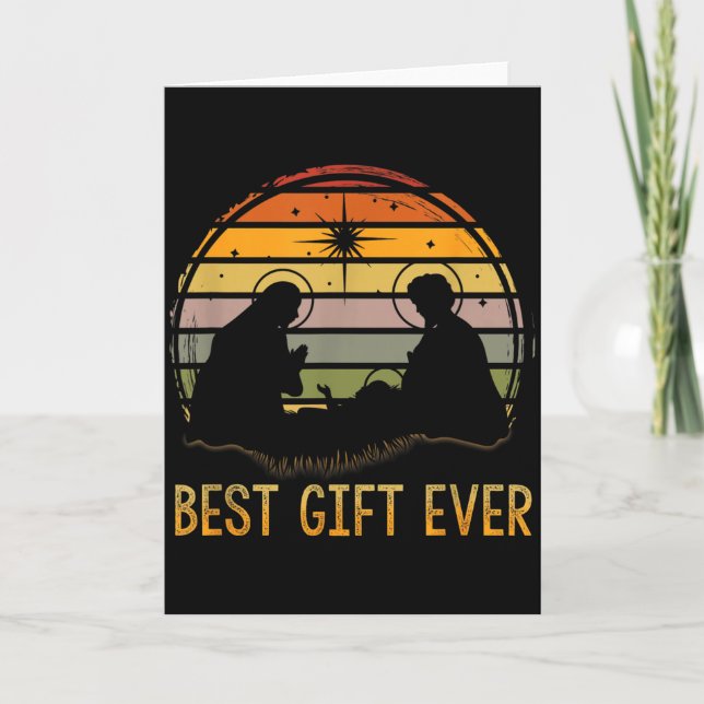 Carte -gift Ever Christmas Cool Jesus Nativity Scene Chr (Devant)