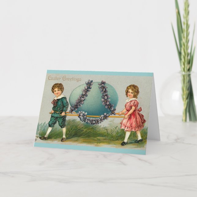 Carte gigantesque Oeuf de Pâques (Devant)