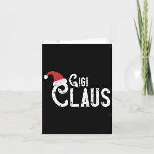 Carte Gigi Claus - Père Noël traditionnel Famille assort