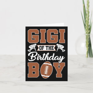 Carte Gigi De L'Anniversaire Garçon Football Party Famil