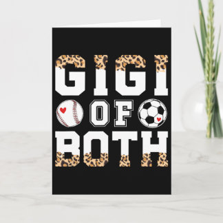 Carte Gigi des deux léopard vend foot Gigi grand-mère 