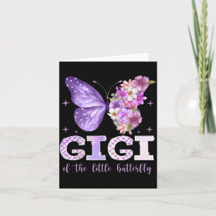Carte Gigi du Petit Papillon, fille du 1er anniversaire