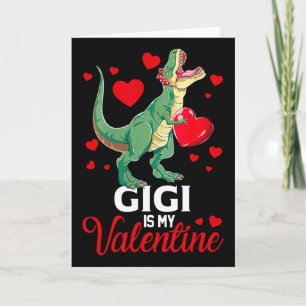 Carte Gigi est mon T Rex Saurus de la Saint-Valentin Joy