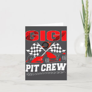 Carte Gigi T Crew Racing Famille Voiture de Course Garço