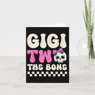 Carte Gigi Two The Bone Halloween 2e anniversaire fille 