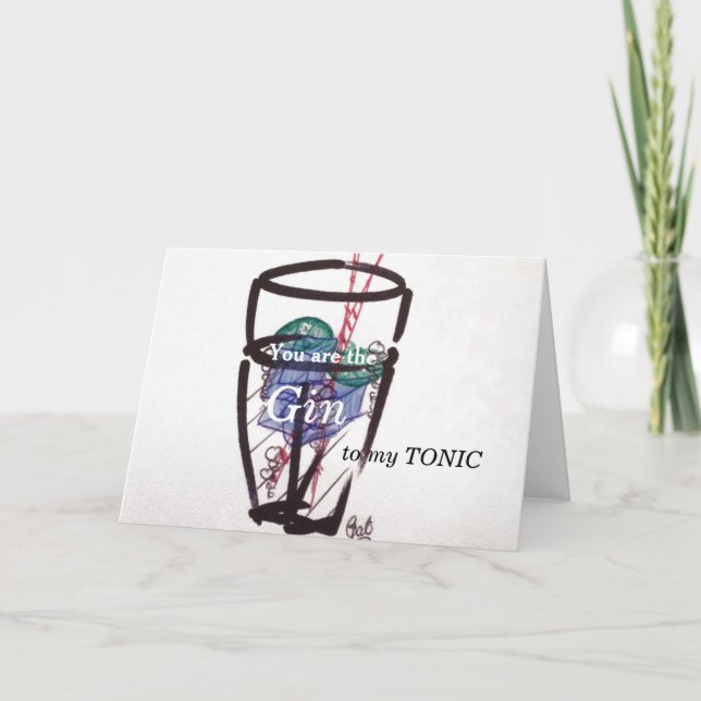 Carte gin et tonic (Devant)
