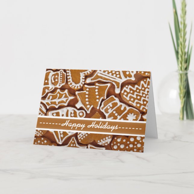 Carte Gingbread personnalisée (Devant)