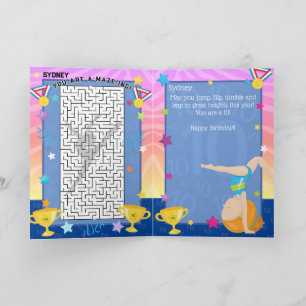 Carte Ginger Girl Gymnastique Vous Êtes A-Maze Anniversa