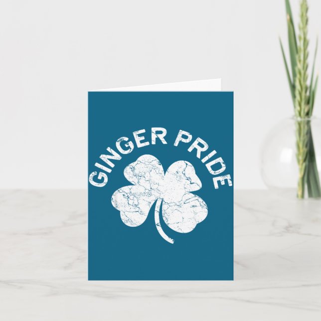 Carte Ginger Pride Shirt Irish Men Women St Patricks Day (Devant)