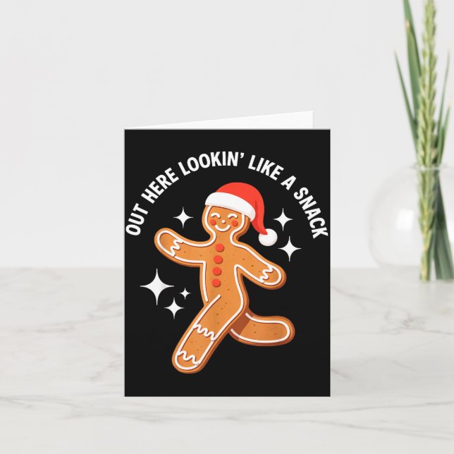 Carte Gingerbread Christmas Xmas Couple Hot Girlfriend - (Devant)