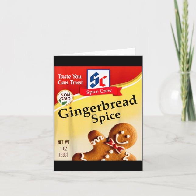 Carte Gingerbread Sce Condiment Sce Costumes Group Match (Devant)