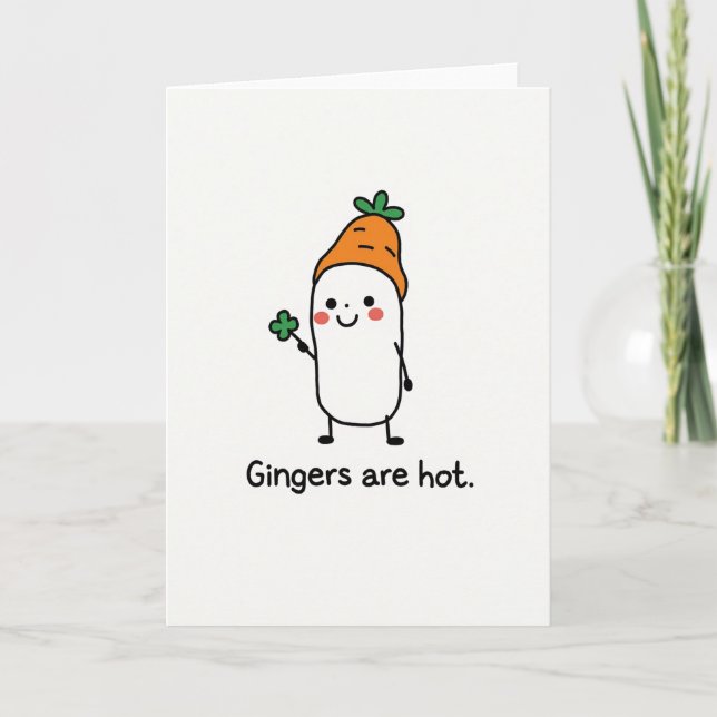 Carte Gingers Are Hot Fun Card (Devant)