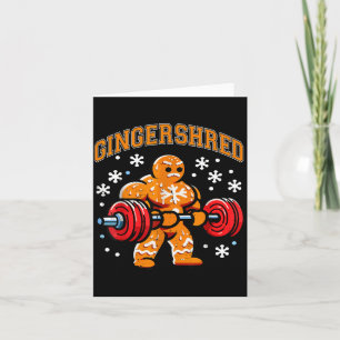 Carte Gingershred Drôle Bonhomme en pain d'épices Gymnas