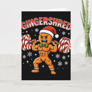 Carte Gingershred Drôle Bonhomme en pain d'épices Gymnas