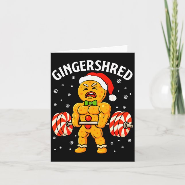 Carte Gingershred Drôle Bonhomme en pain d'épices Gymnas (Devant)