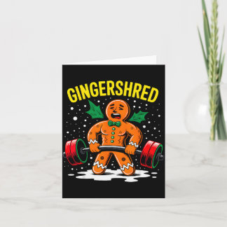 Carte Gingershred Drôle Bonhomme en pain d'épices Gymnas