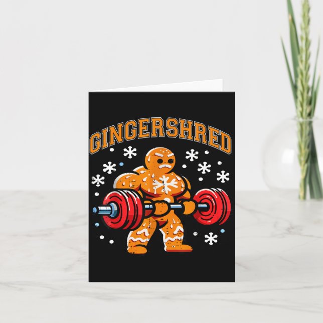 Carte Gingershred Drôle Bonhomme en pain d'épices Gymse  (Devant)