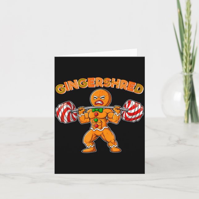 Carte Gingershred Gingerbread Workout Pjs Christmas Xmas (Devant)