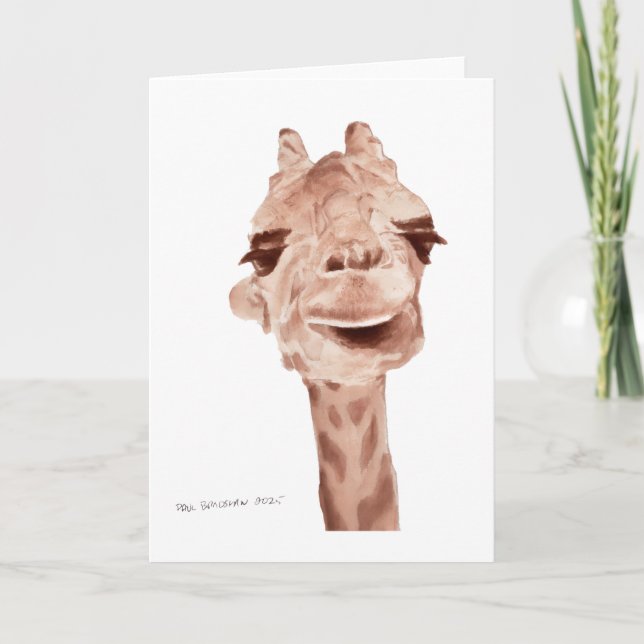 Carte girafe 5x7  (Devant)