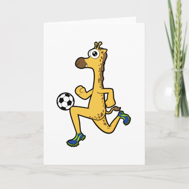 Carte Girafe au Soccer Sports (Devant)