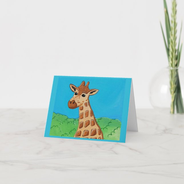 Carte Giraffe by Joel Anderson Small greeting card (Devant)
