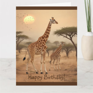 Carte Giraffe en Afrique